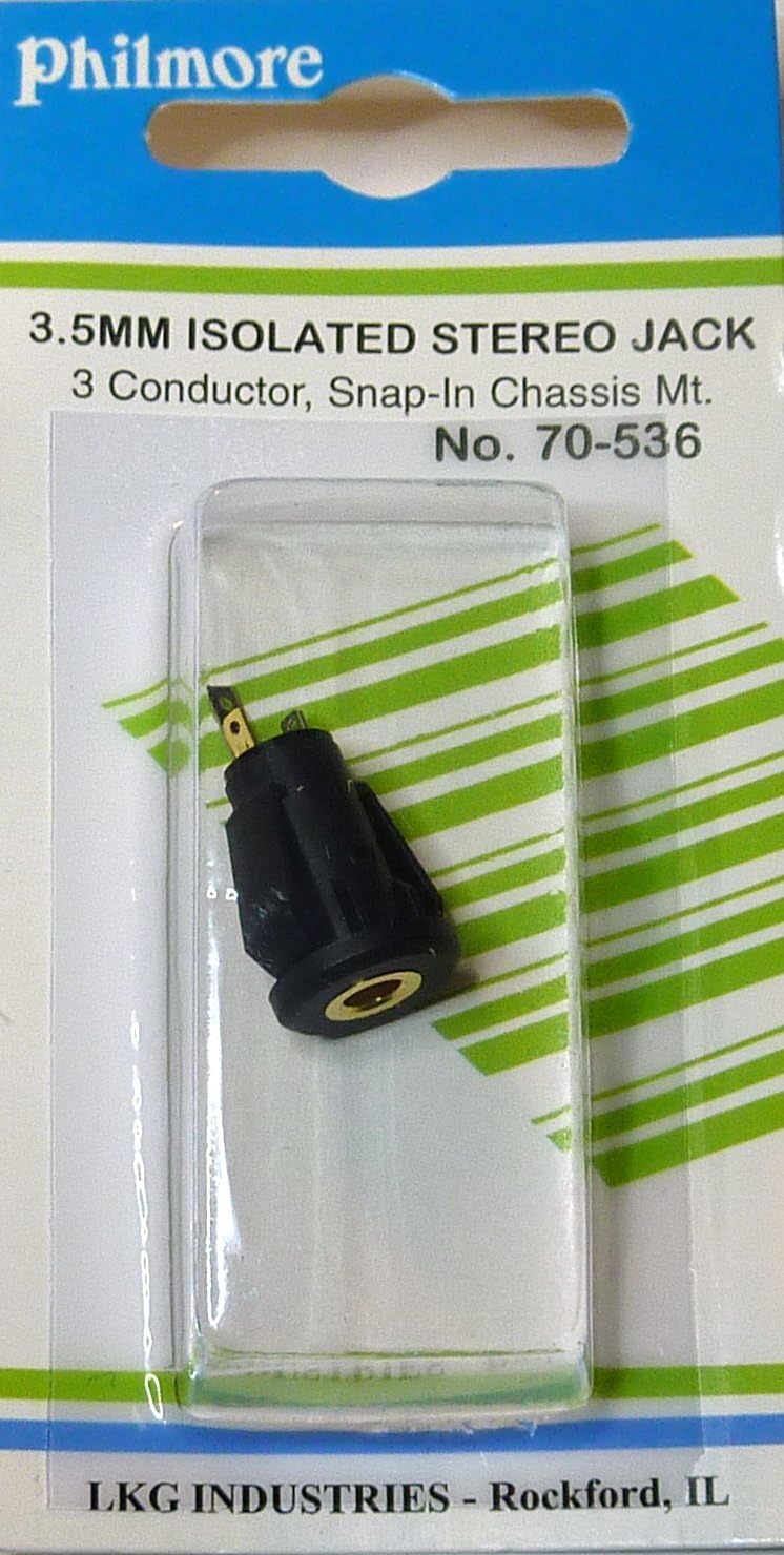 Philmore 3.5mm Gold Plated Stereo Snap-in Panel Mount Phone Jack - Image 2